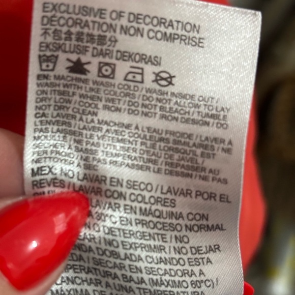 Converse C Chenille Bomber Jacket Youth XL Black Red Spellout EUC - Picture 7 of 8